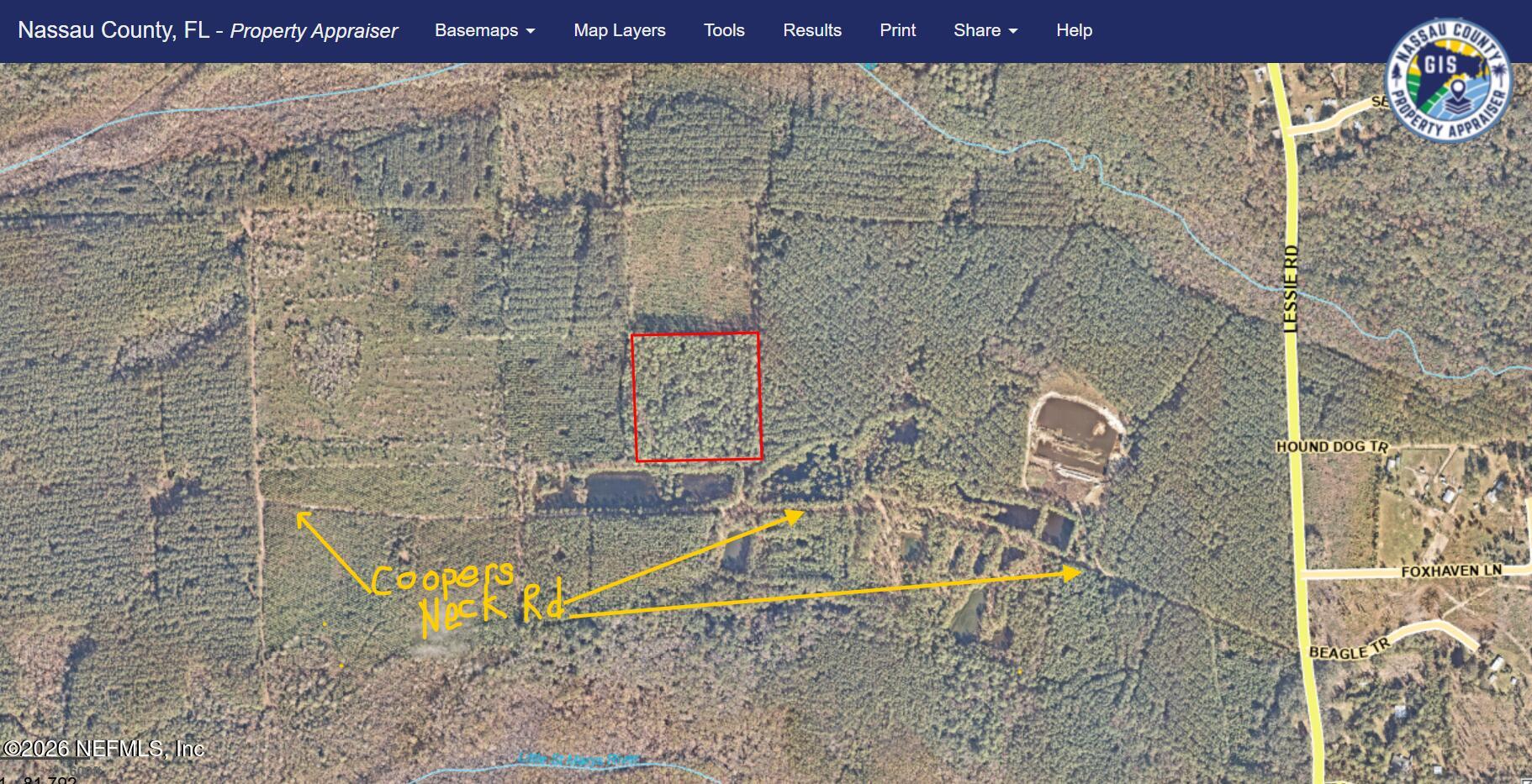 0 Coopers Neck Road Hilliard, FL 32046 - Photo 15 of 15 Coopers Neck Satellite Screenshot