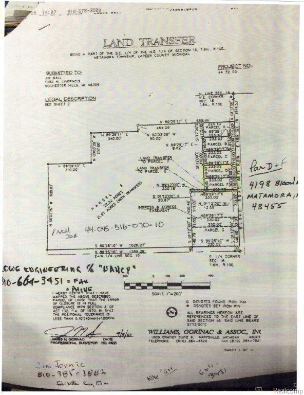 4198 Blood Road Metamora, MI 48455 - Photo 33 of 33 Survey.jpg