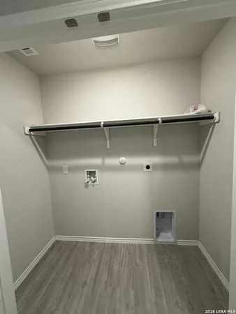 an empty room with a natural light