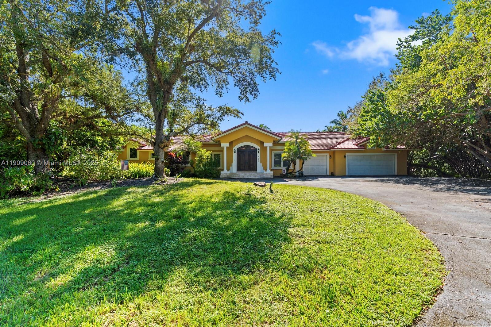 6500 Southwest 127th Street Pinecrest, FL 33156 - Photo 5 of 68 a large tree in front of a house with a yard