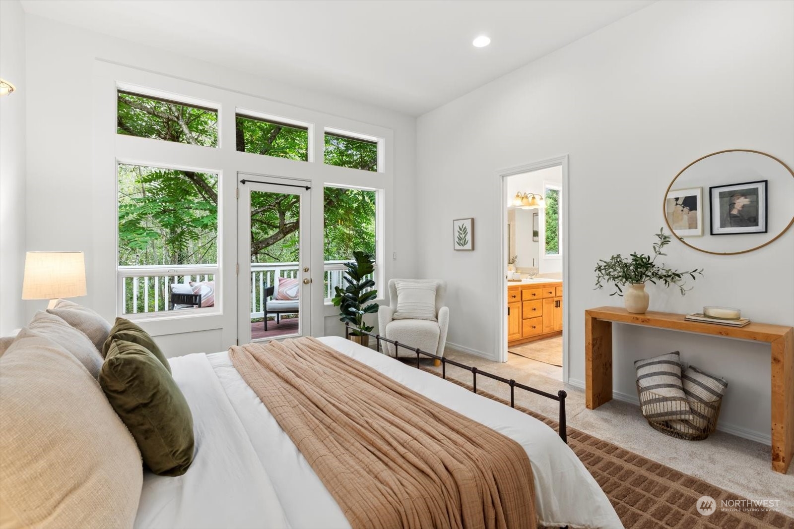 22920 53rd Avenue Southeast Bothell, WA 98021 - Photo 19 of 40 a bedroom with a bed and a large window