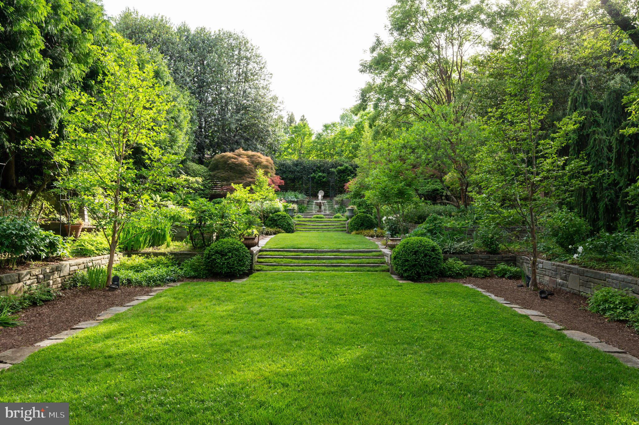 7116 Glenbrook Road Bethesda, MD 20814 - Photo 11 of 30 a view of a garden with large trees