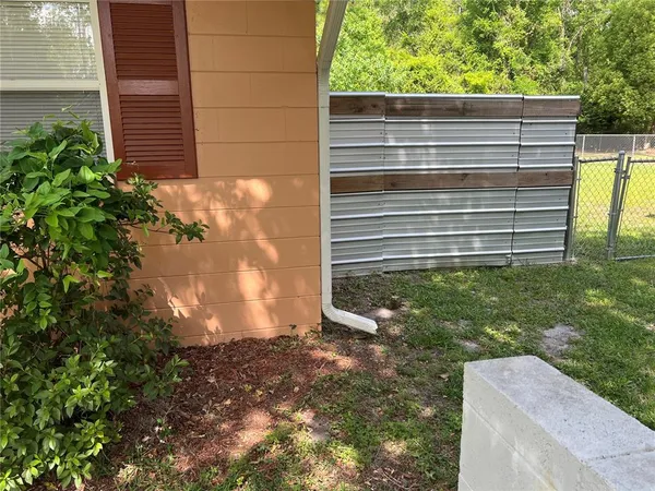 a view of backyard with plants