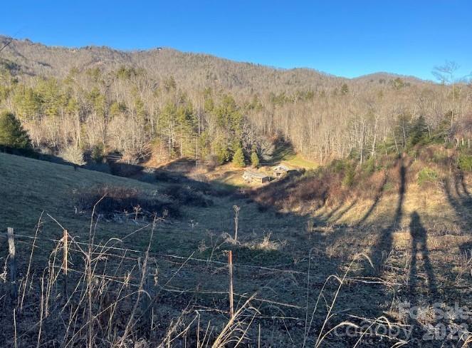0 Shelton Laurel Road Clyde, NC 28721 - Photo 2 of 22 a view of a house with a mountain and a forest