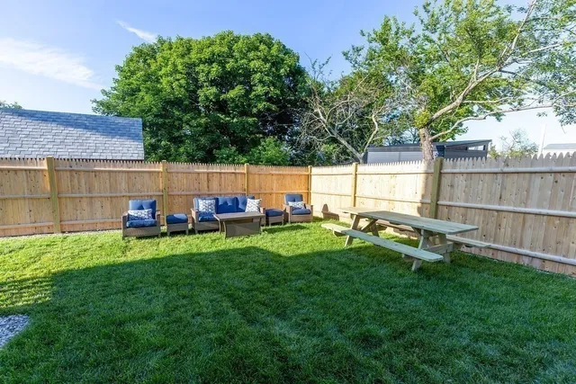 a house view with a garden space