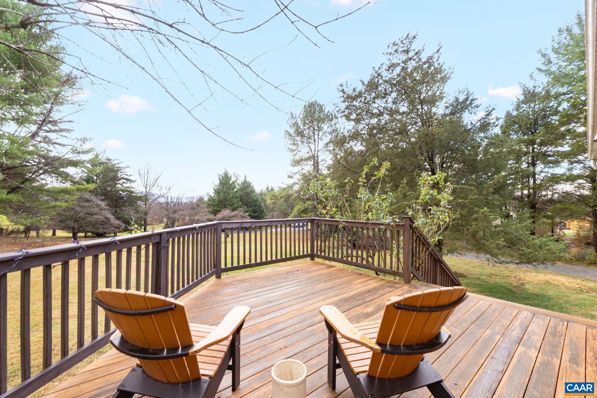 504 Newtown Road Greenwood, VA 22943 - Photo 4 of 34 a view of balcony with wooden floor and outdoor seating
