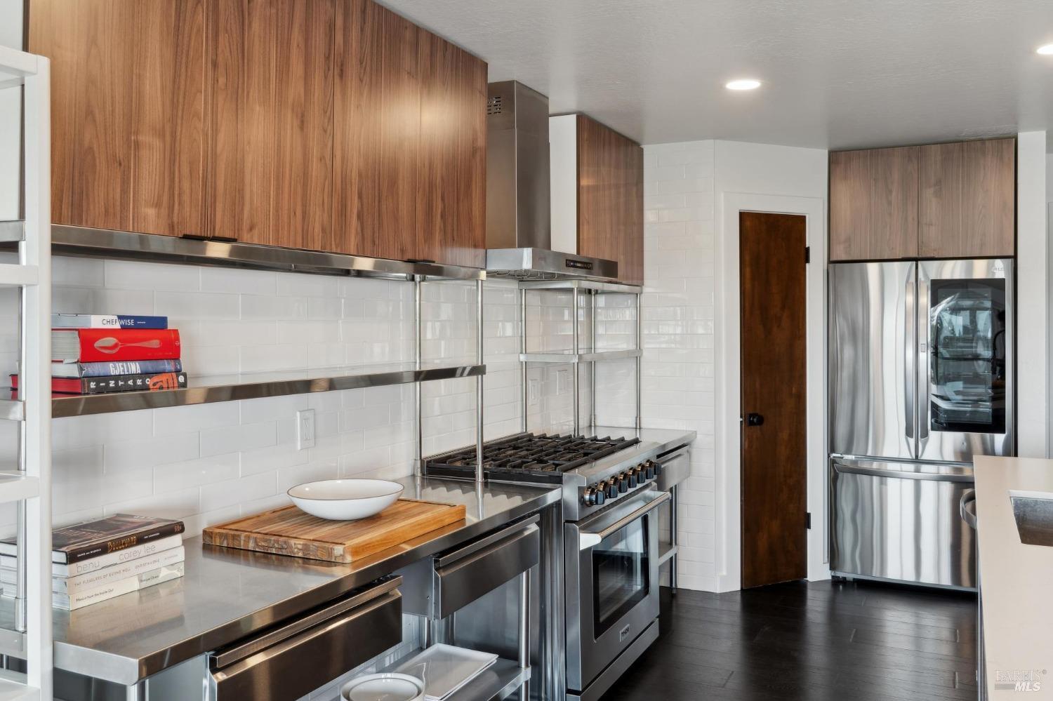 3485 Ridgeview Drive Santa Rosa, CA 95404 - Photo 17 of 63 a kitchen with stainless steel appliances granite countertop a refrigerator and a stove