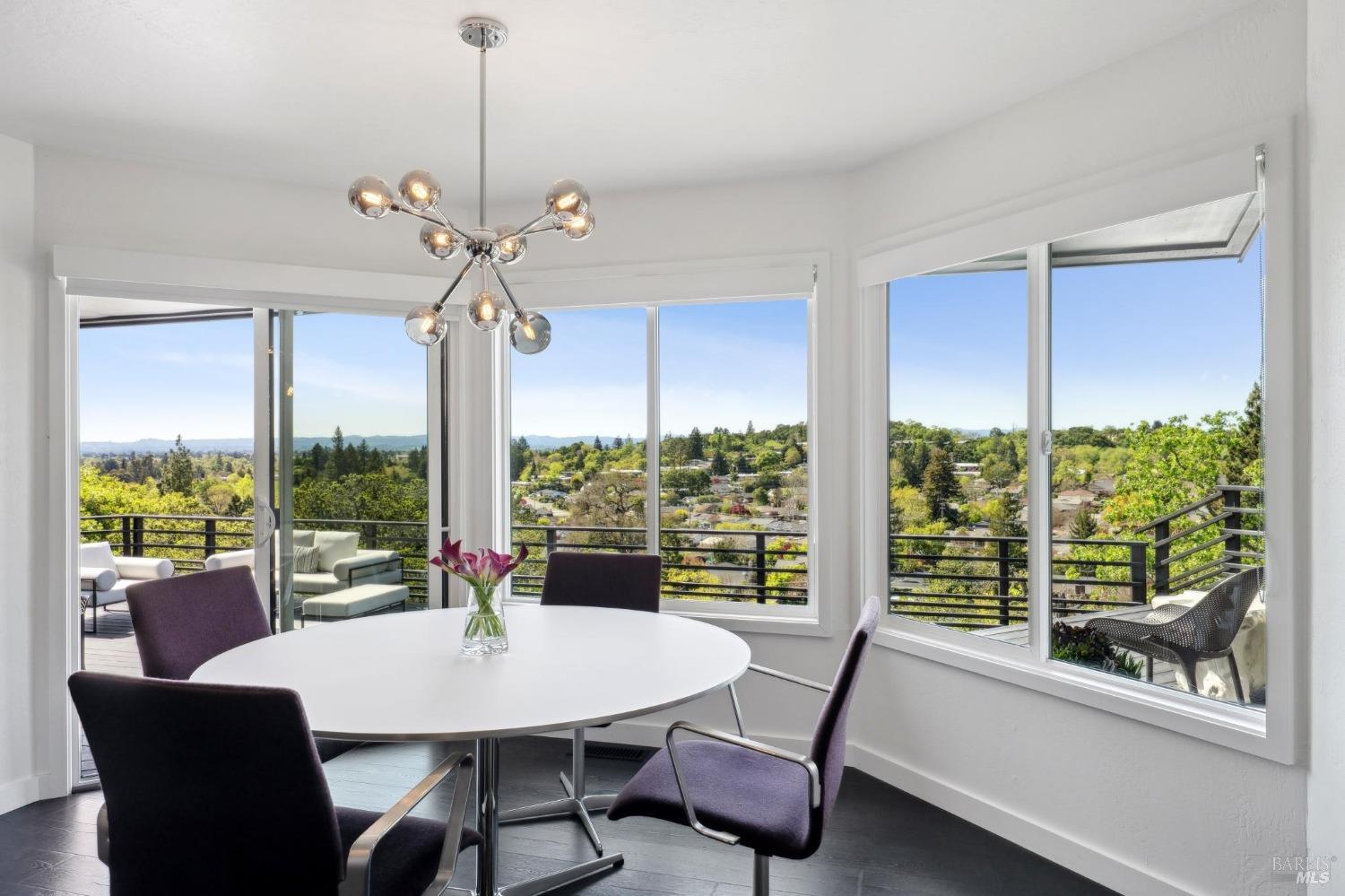 3485 Ridgeview Drive Santa Rosa, CA 95404 - Photo 21 of 63 a view of a dining room with furniture window and outside view