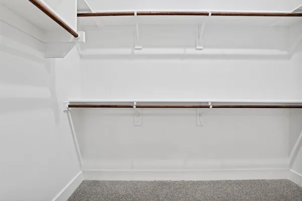 a close view of closet