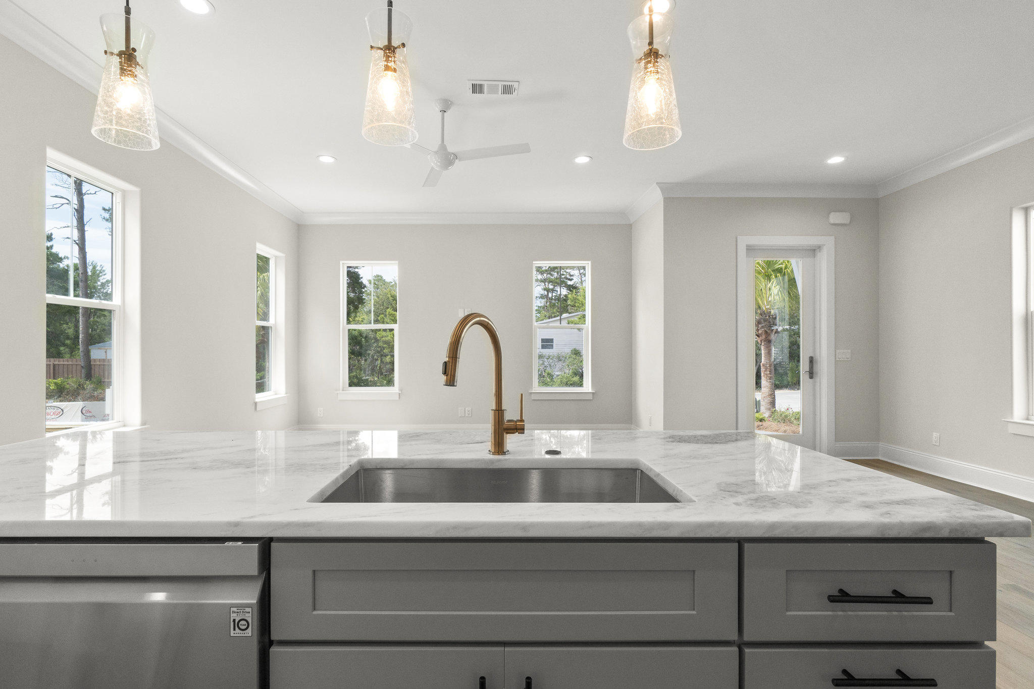 25 Sunset Key Inlet Beach, FL 32461 - Photo 12 of 32 a kitchen with a sink and chandelier