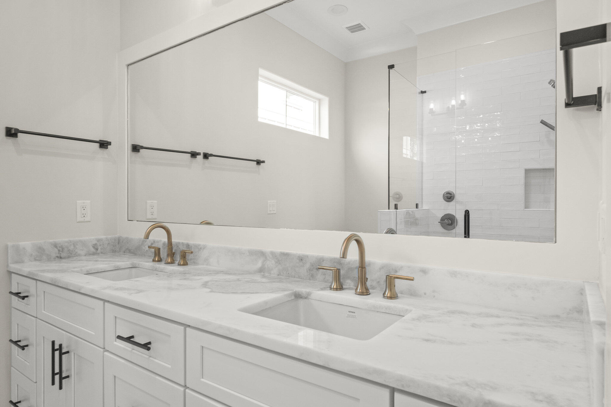 25 Sunset Key Inlet Beach, FL 32461 - Photo 17 of 32 a bathroom with double vanity sink and a mirror