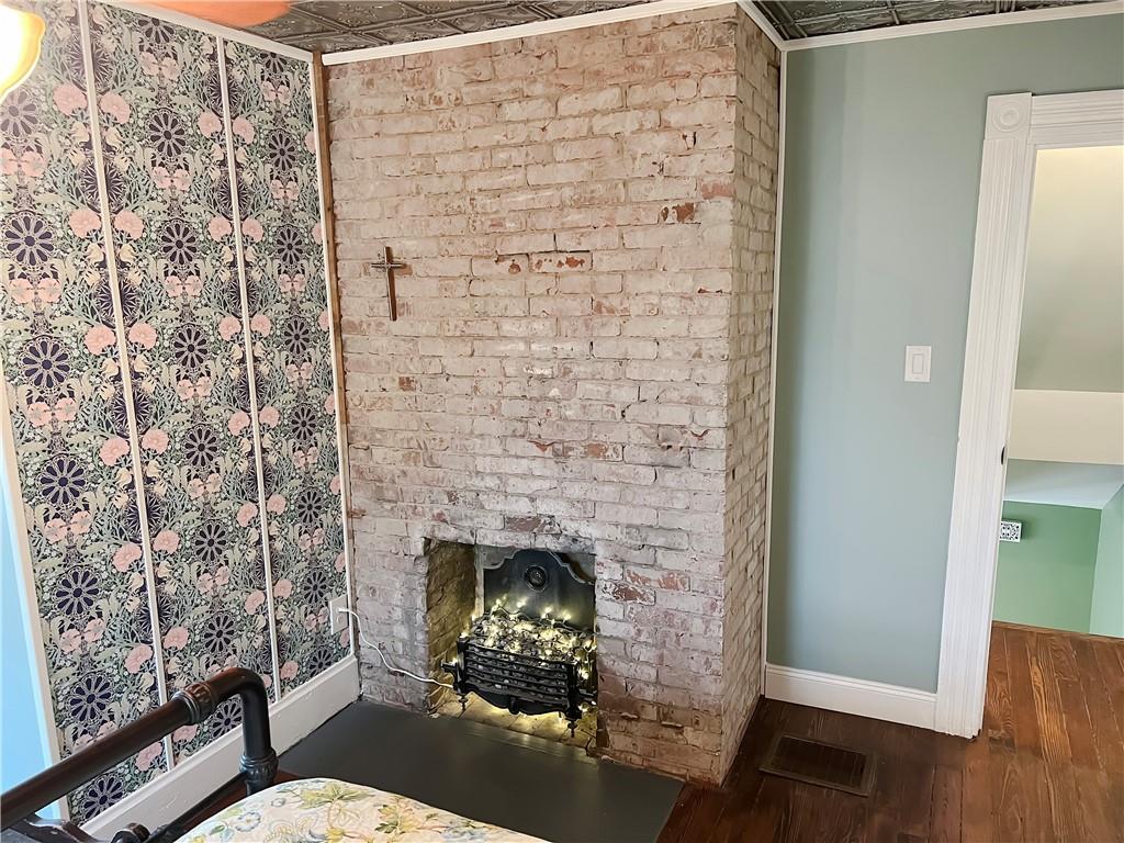 203 Delafayette Street Perryopolis, PA 15473 - Photo 21 of 37 Newly exposed brick fireplace.