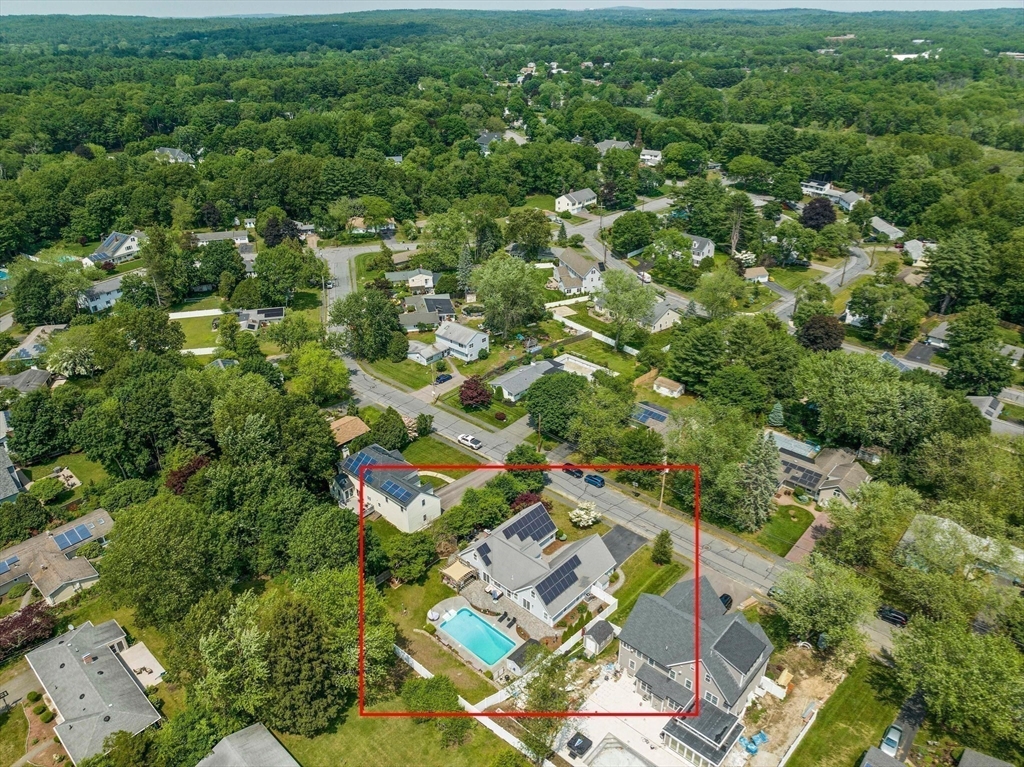 12 Richard Road Natick, MA 01760 - Photo 40 of 42 an aerial view of residential houses with outdoor space and trees
