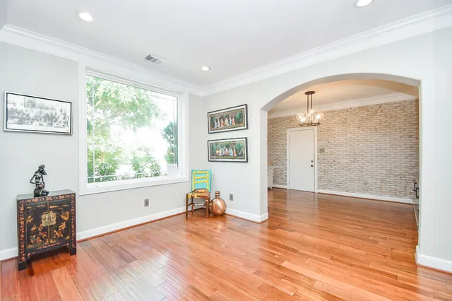 a view of livingroom with furniture wooden floor and window