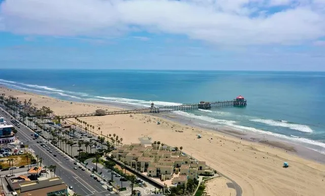 a view of beach and ocean