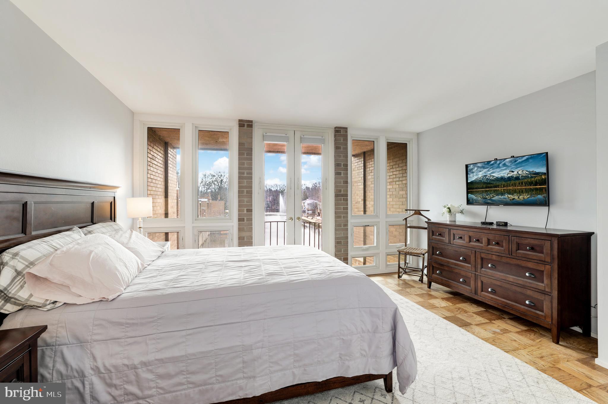 1618 Chimney House Road Reston, VA 20190 - Photo 14 of 30 Master Bedroom w/ Wall of Windows