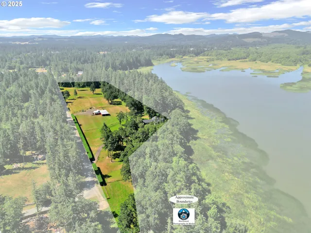 a view of a lake with a mountain