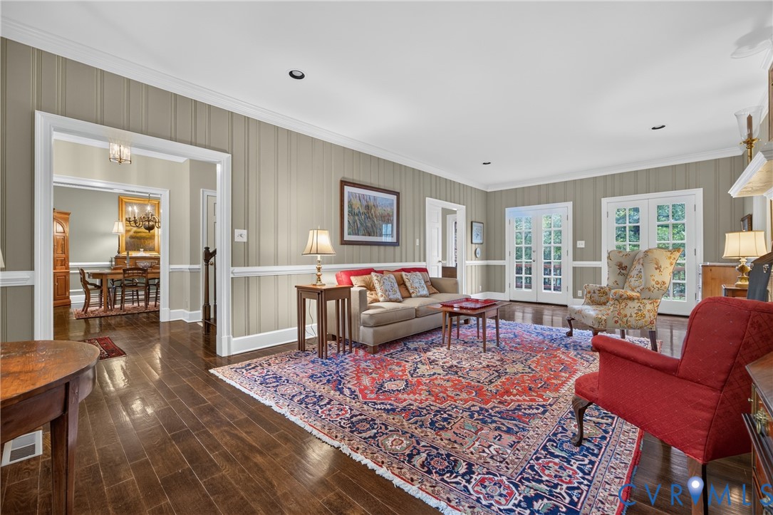 1108 Shallow Well Road Manakin-Sabot, VA 23103 - Photo 21 of 86 Hardwood flooring throughout, chair rail detailing