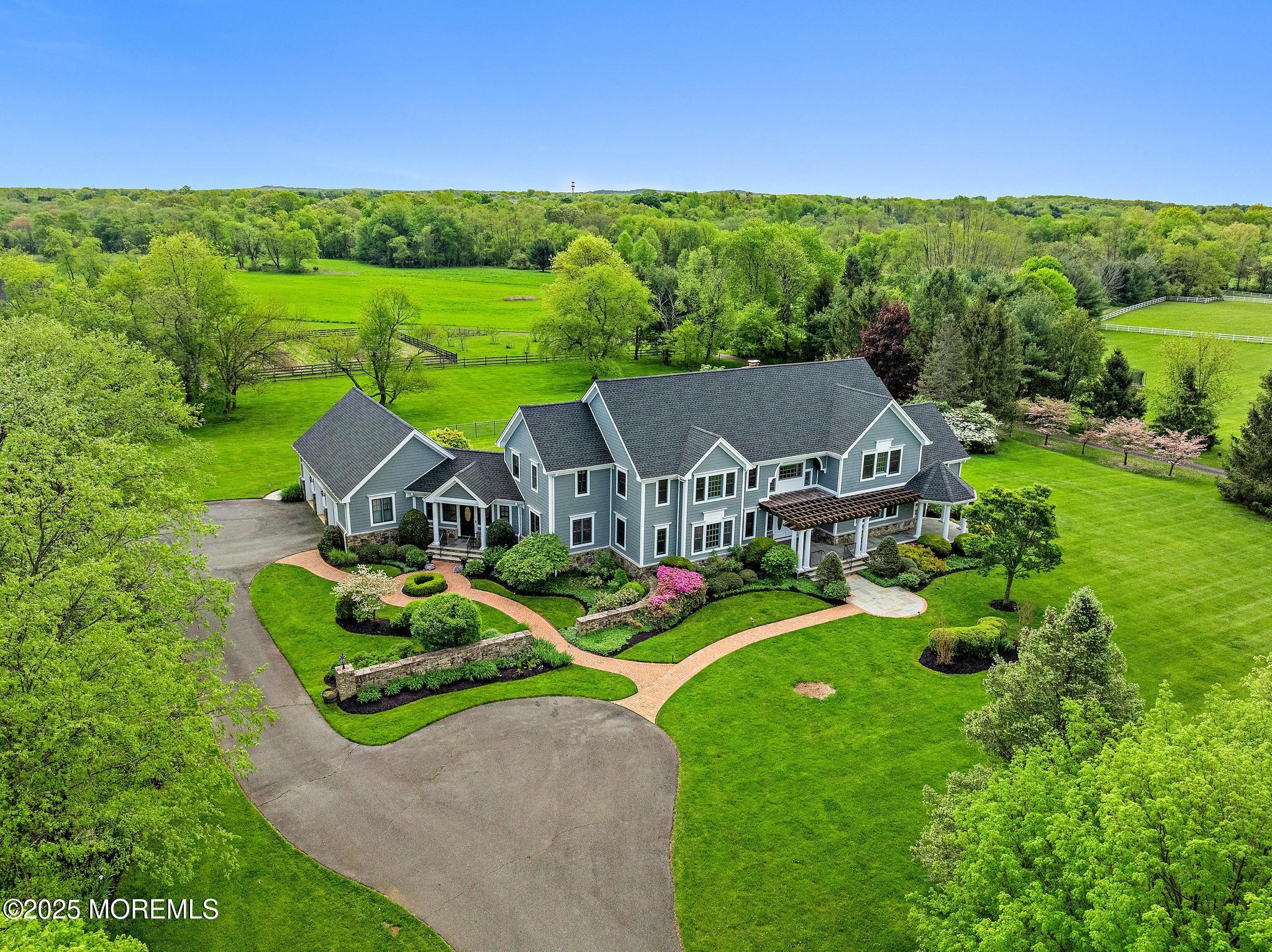 13 Driftwood Lane Colts Neck, NJ 07722 - Photo 85 of 88 a aerial view of a house with big yard