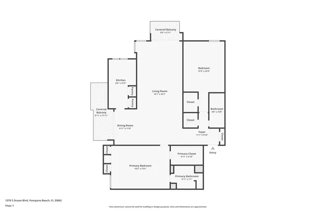 $659,000 | 1370 South Ocean Boulevard, Unit 405, Pompano Beach, FL 33062