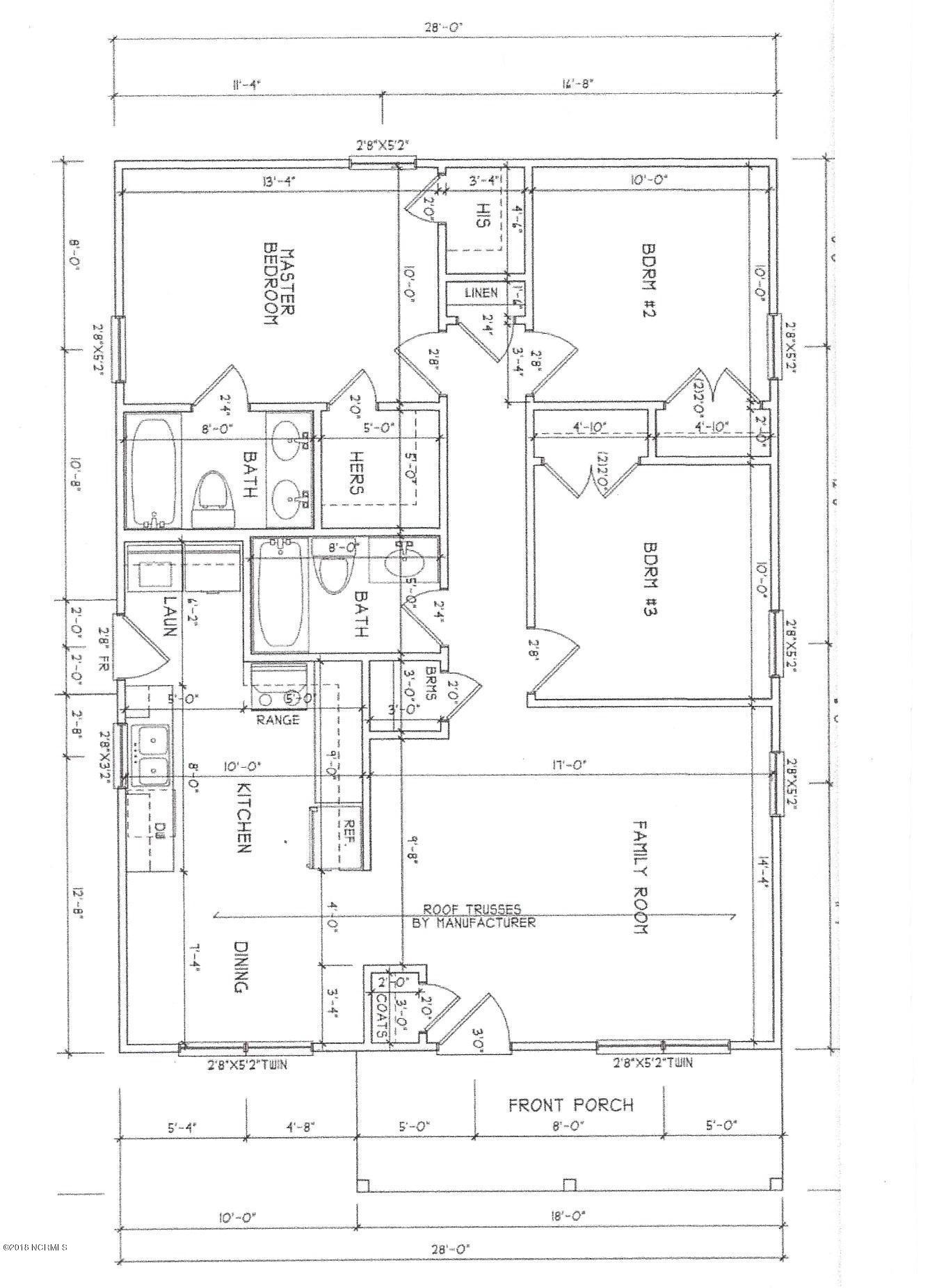 372 Dwight Street Holly Ridge, NC 28445 - Photo 8 of 8 Dwight floorplan