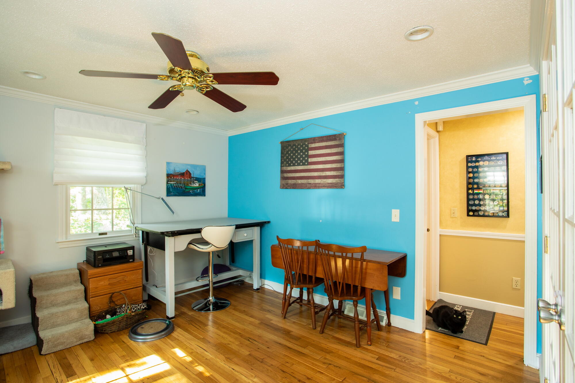 150 Old Mill Road Marstons Mills, MA 02648 - Photo 11 of 29 a workspace room with furniture and a wooden floor