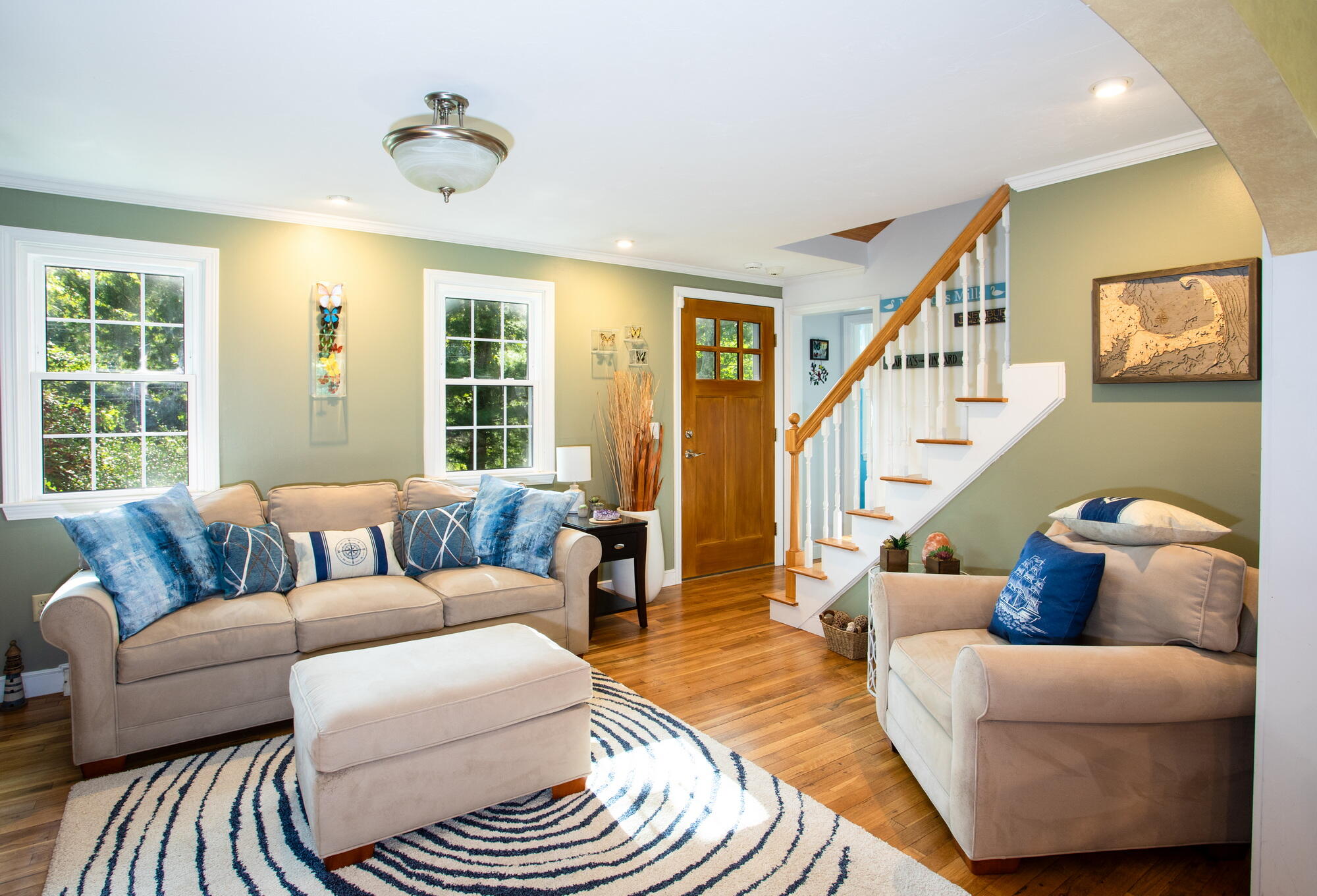 150 Old Mill Road Marstons Mills, MA 02648 - Photo 8 of 29 a living room with furniture and a large window