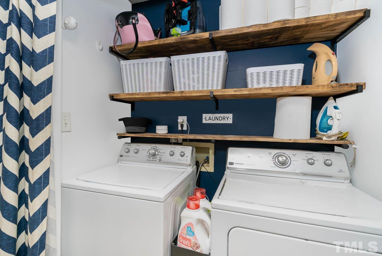 108 Donna Place Cary, NC 27513 - Photo 22 of 30 a utility room with dryer and washer