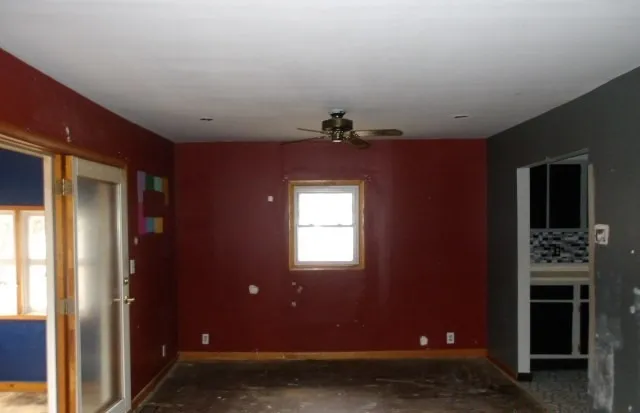 a view of a livingroom with a fireplace