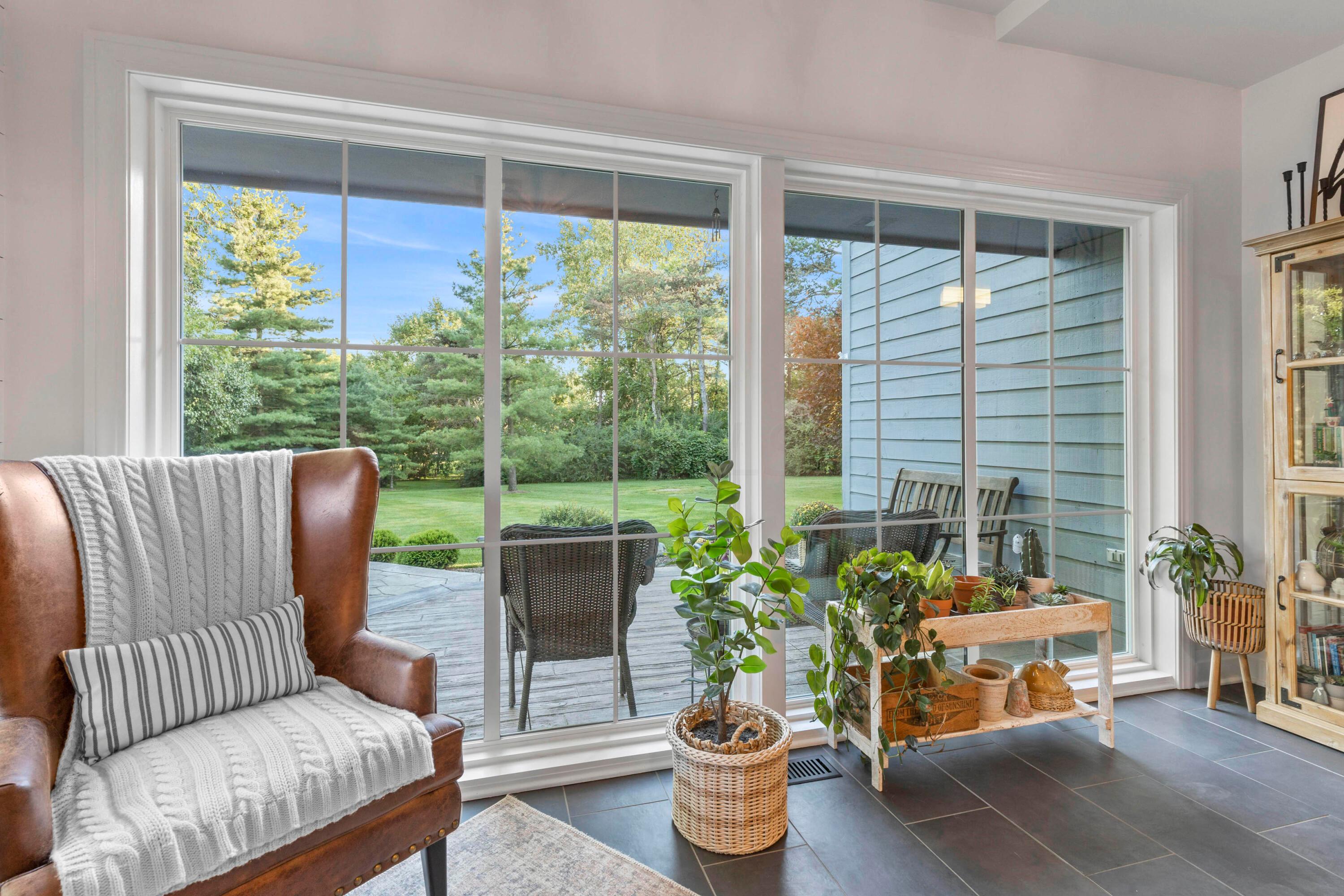6262 Duffy Road Delaware, OH 43015 - Photo 25 of 96 • Sunken
• Ceramic tile flooring
• Ivory painted &
shiplap walls
• Ceiling light
• Sliding door to deck
• Built-in bench seat