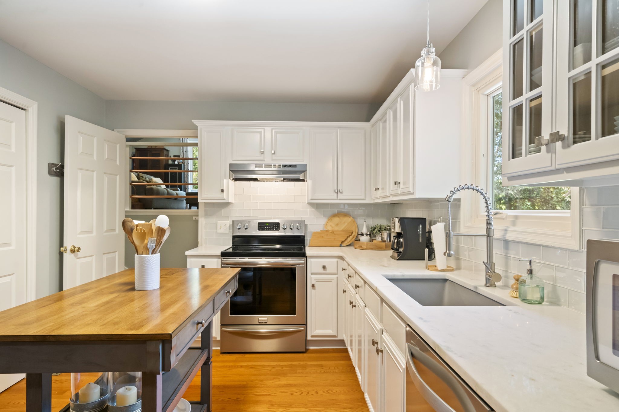 4926 Mt Zion Road Springfield, TN 37172 - Photo 25 of 48 a kitchen with a sink a stove and cabinets