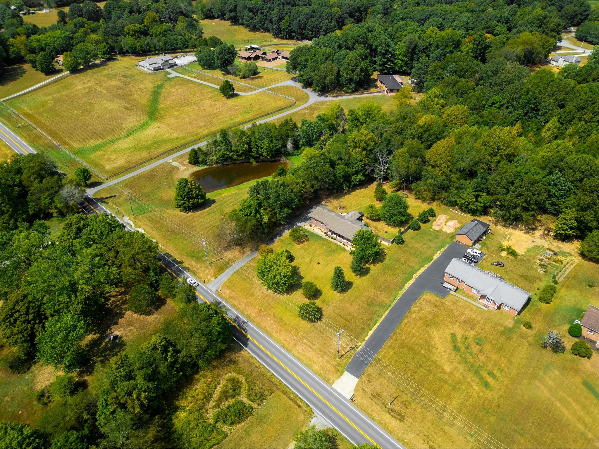 4926 Mt Zion Road Springfield, TN 37172 - Photo 44 of 48 an aerial view of a pool yard swimming pool and outdoor space