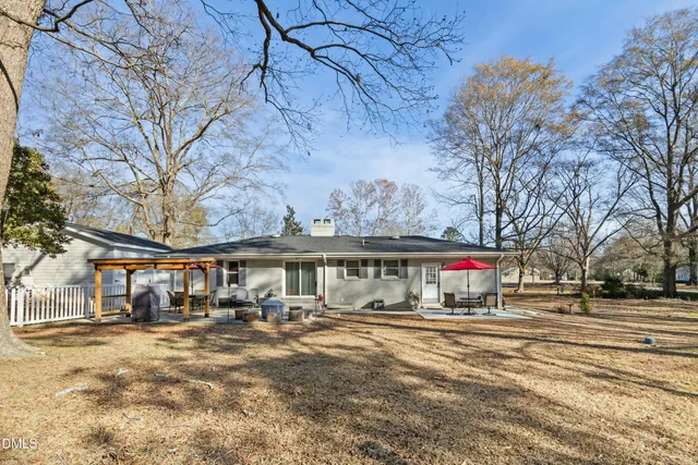 a view of street with houses