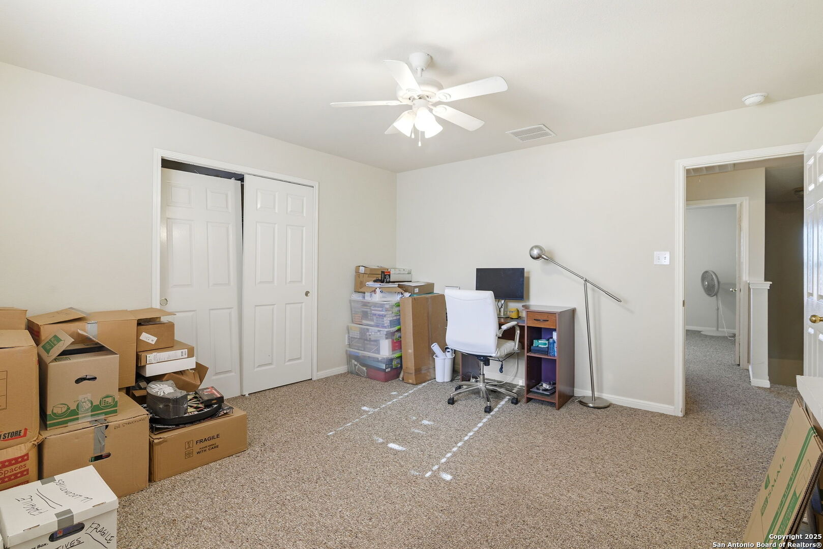 133 Falling Sun Cibolo, TX 78108 - Photo 22 of 27 a view of a workspace with a window