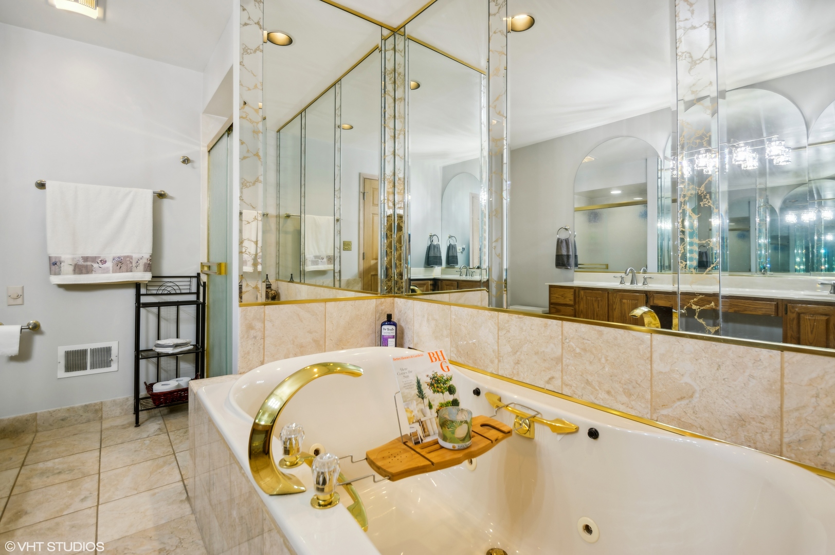 7962 Beckwith Road Morton Grove, IL 60053 - Photo 13 of 30 a large tub sitting in a bathroom next to a window