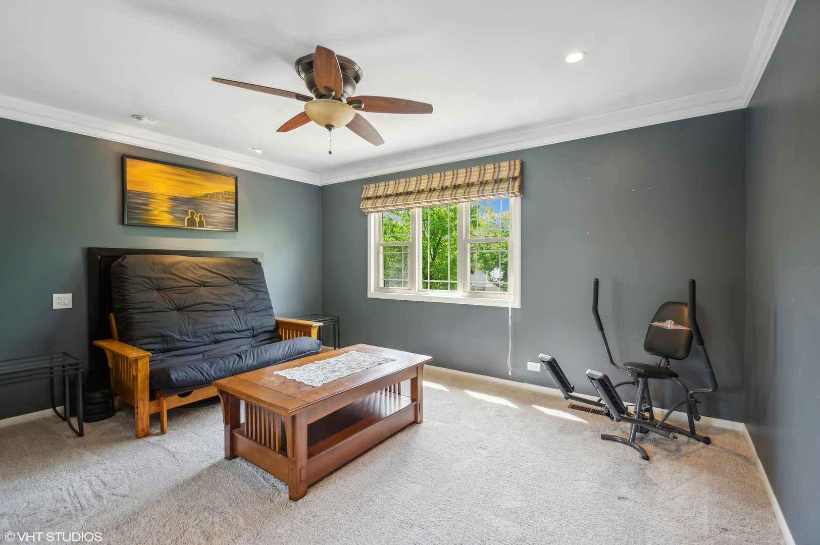 7962 Beckwith Road Morton Grove, IL 60053 - Photo 15 of 30 a living room with furniture and a ceiling fan