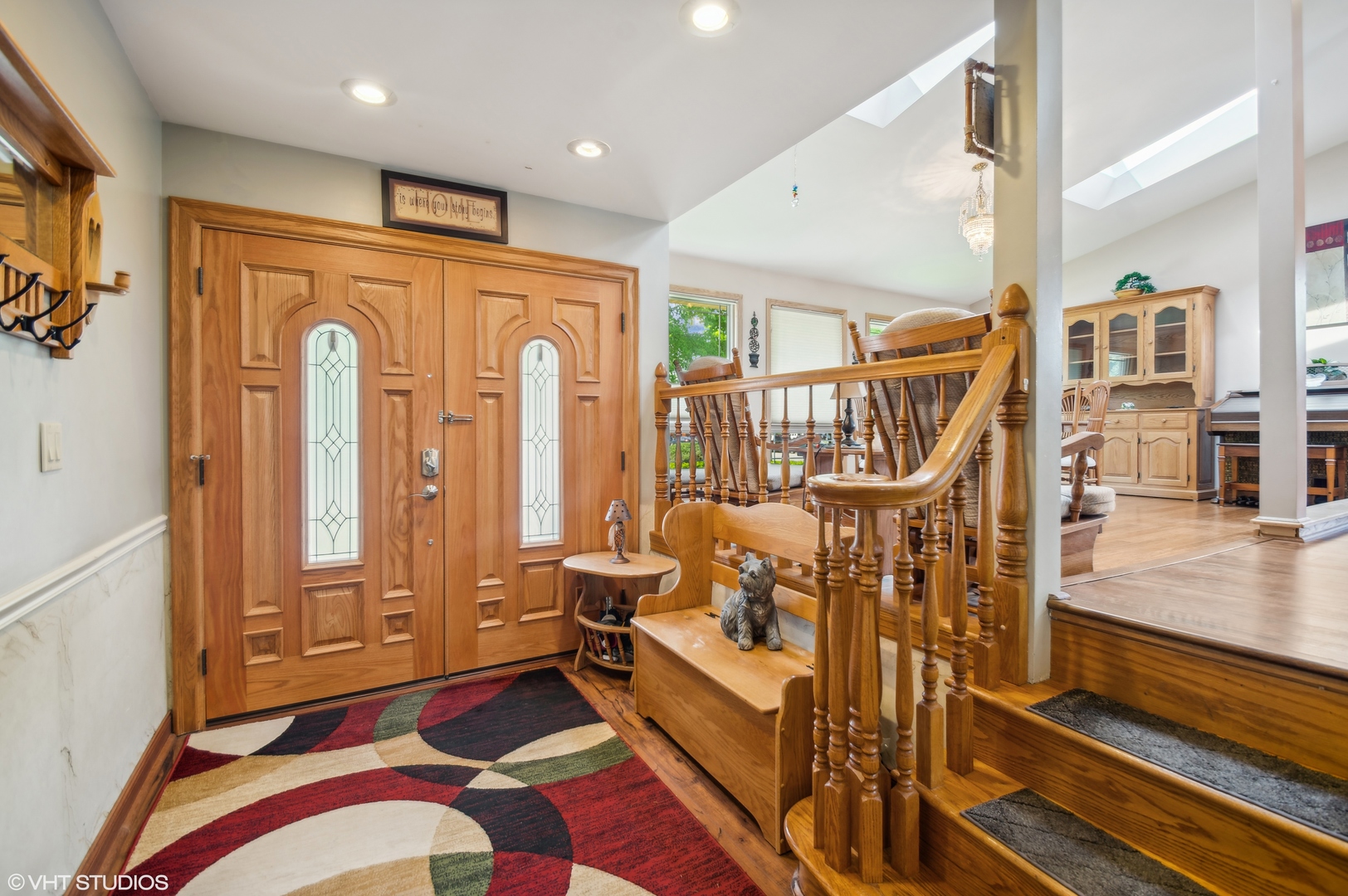 7962 Beckwith Road Morton Grove, IL 60053 - Photo 2 of 30 a hall with wooden floor and furniture