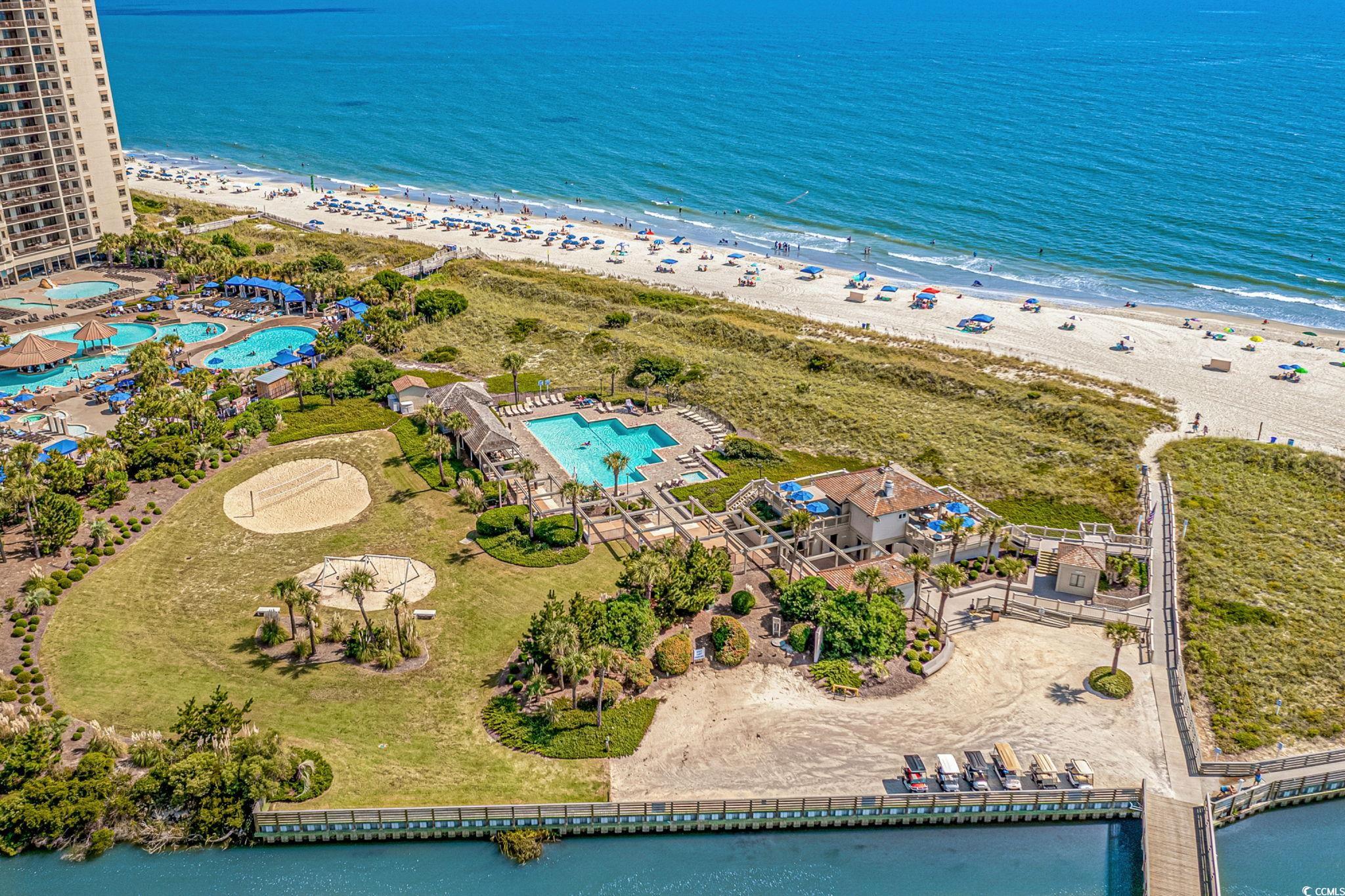 415 Ocean Creek Drive, Unit 2346 Myrtle Beach, SC 29572 - Photo 33 of 40 Bird's eye view of expansive beach