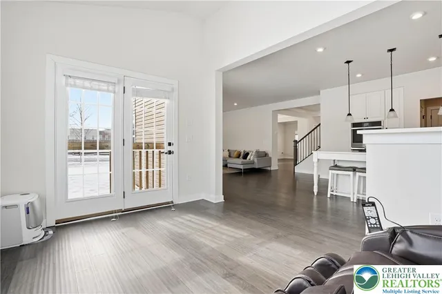 a view of a front of house with a garage