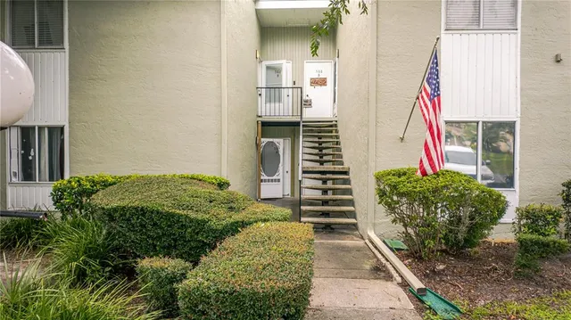a view of front door and small space