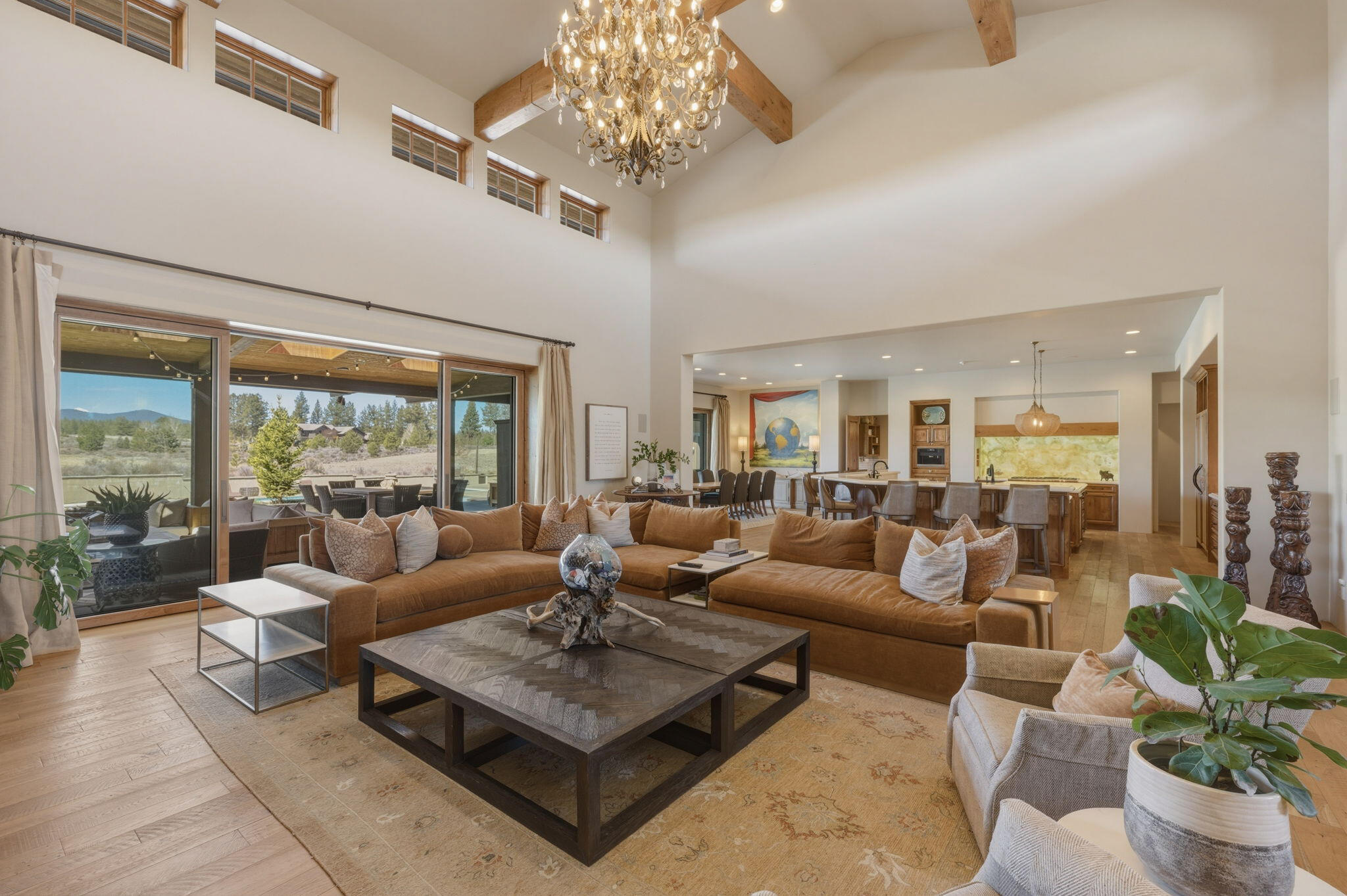 19100 Macalpine Loop Bend, OR 97702 - Photo 13 of 56 Great room with views to kitchen