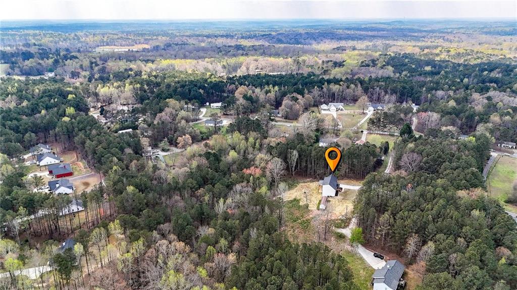 88 Carolyn Path Rockmart, GA 30153 - Photo 62 of 73 an aerial view of house with yard and mountain view in back