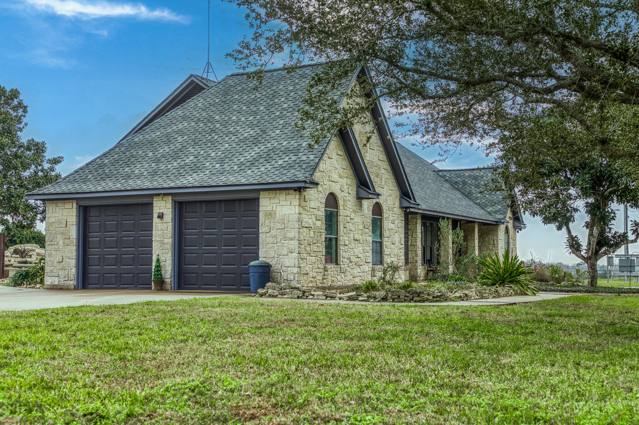 16450 Mathis Road Hockley, TX 77447 - Photo 16 of 39 front view of a house with a yard