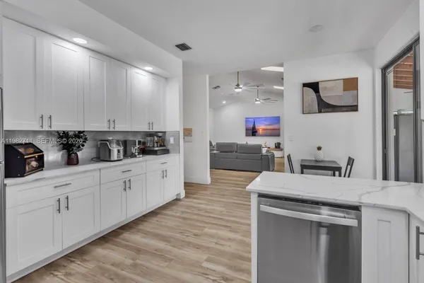 a room with storage and utility