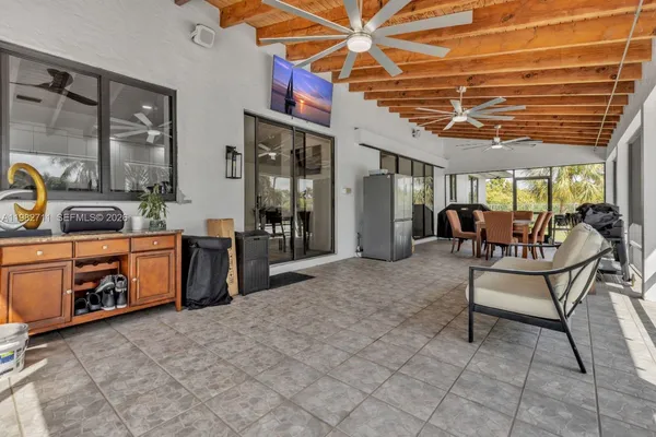 a view of a volley ball court