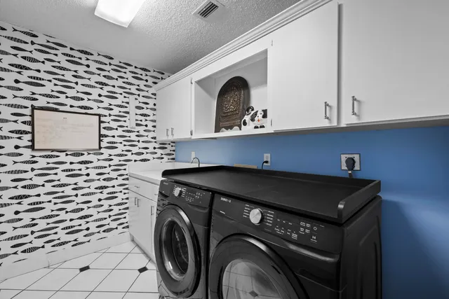 a close view of utility and utility room