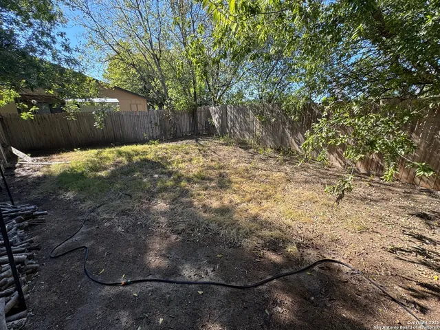 a backyard of a house