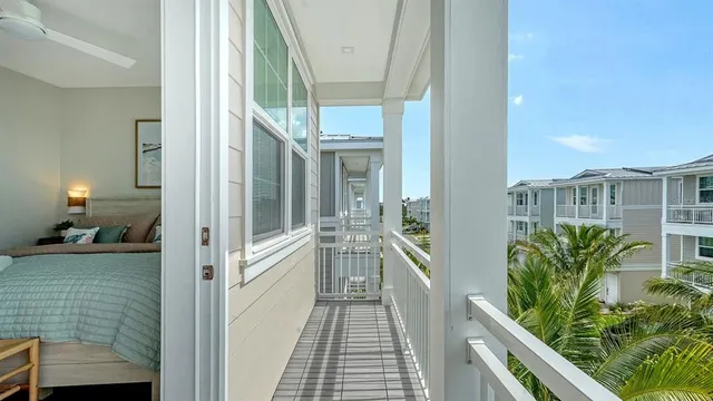 a view of balcony and deck