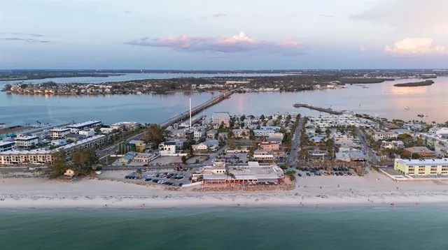 an aerial view of a city