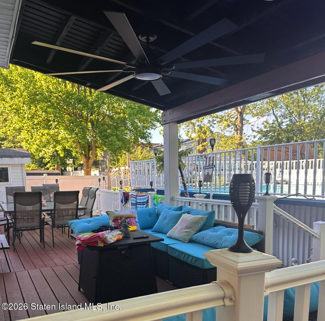 69 Stecher Street Staten Island, NY 10312 - Photo 42 of 45 a outdoor living space with furniture and garden view